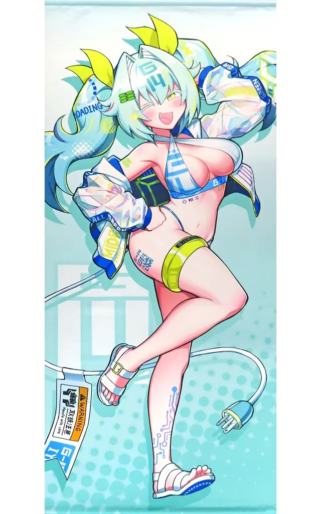 【中古】タペストリー G-14 イヨ(新水着) 選べる! 等身大タペストリー 「コナミ プレミアムくじ ONLINE 麻雀ファイトガール G-14 イヨ がいっぱいくじ???」 S-1-1賞