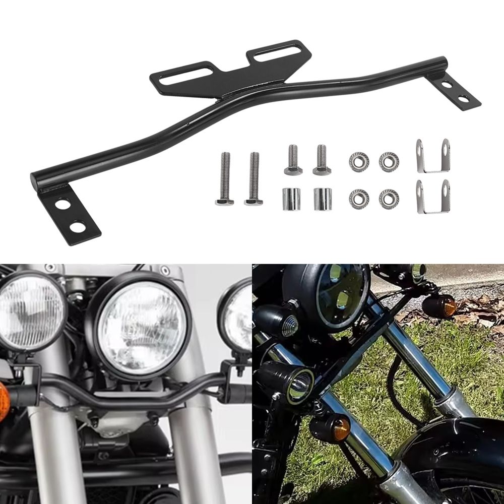 DUOBEISI 汎用バイク フォグライトホルダー ヘッドライト ウインカー補助バーホルダー ハーレー ホンダ スズキ ヤマハ対応