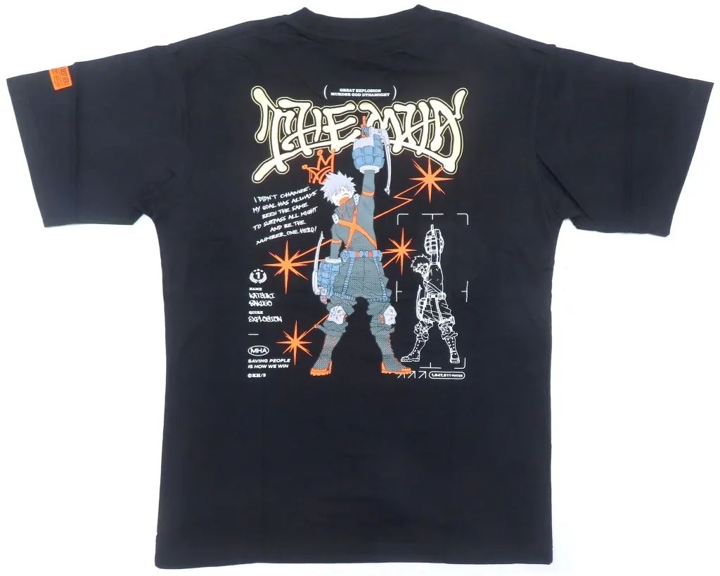 中古】Tシャツ 爆豪勝己 爆豪No.1Tシャツ ブラック フリーサイズ 「僕