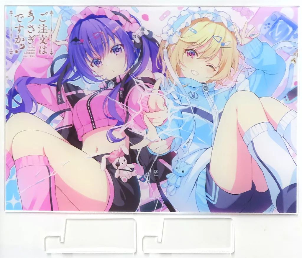 【中古】アクリルスタンド・アクリルパネル リゼ＆ナツメ 特製B5アクリルボード 「コミックス ご注文はうさぎですか?Complete Blend 5巻」 とらのあな有償特典