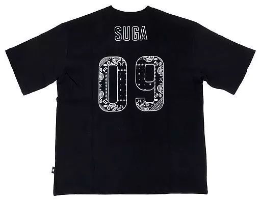 【中古】衣類 シュガ(BTS/防弾少年団) TEAM BTS Tee(Tシャツ) ブラック Mサイズ 「BTS POP UP ： HOUSE OF BTS」 韓国・東京限定