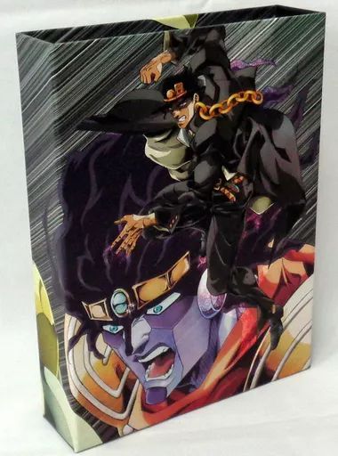 【中古】特典系収納BOX(キャラクター) 空条承太郎＆DIO アニメ描き下ろし収納BOX 「ジョジョの奇妙な冒険 第三部 スターダストクルセイダース＆エジプト編 Blu-ray BOX」 アマゾン連動購入特典