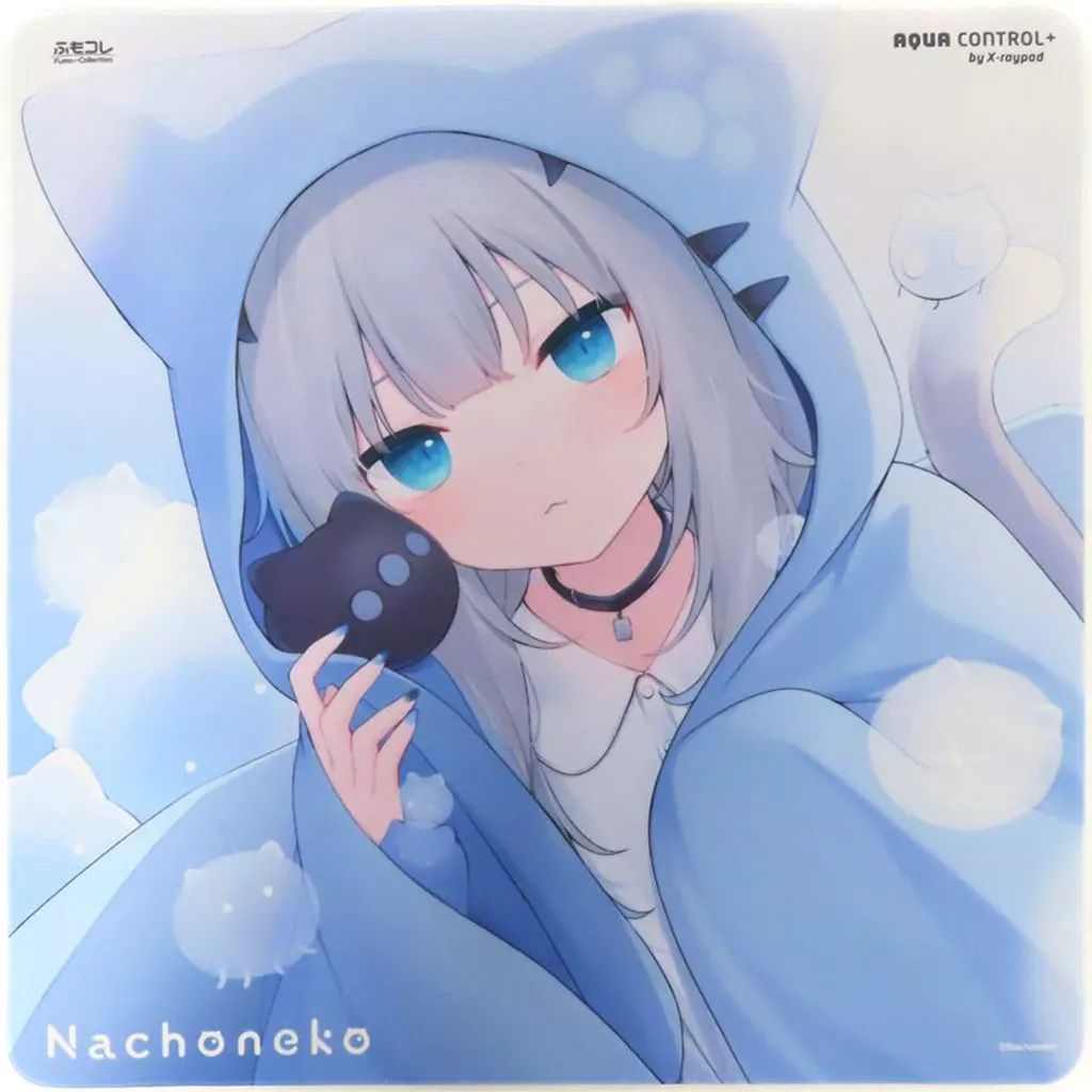 【中古】マウスパッド Nachoneko＆へんにゃの＆ちびなちょ ゲーミングマウスパッド 「バーチャルYouTuber Nachoneko×ふもコレ」