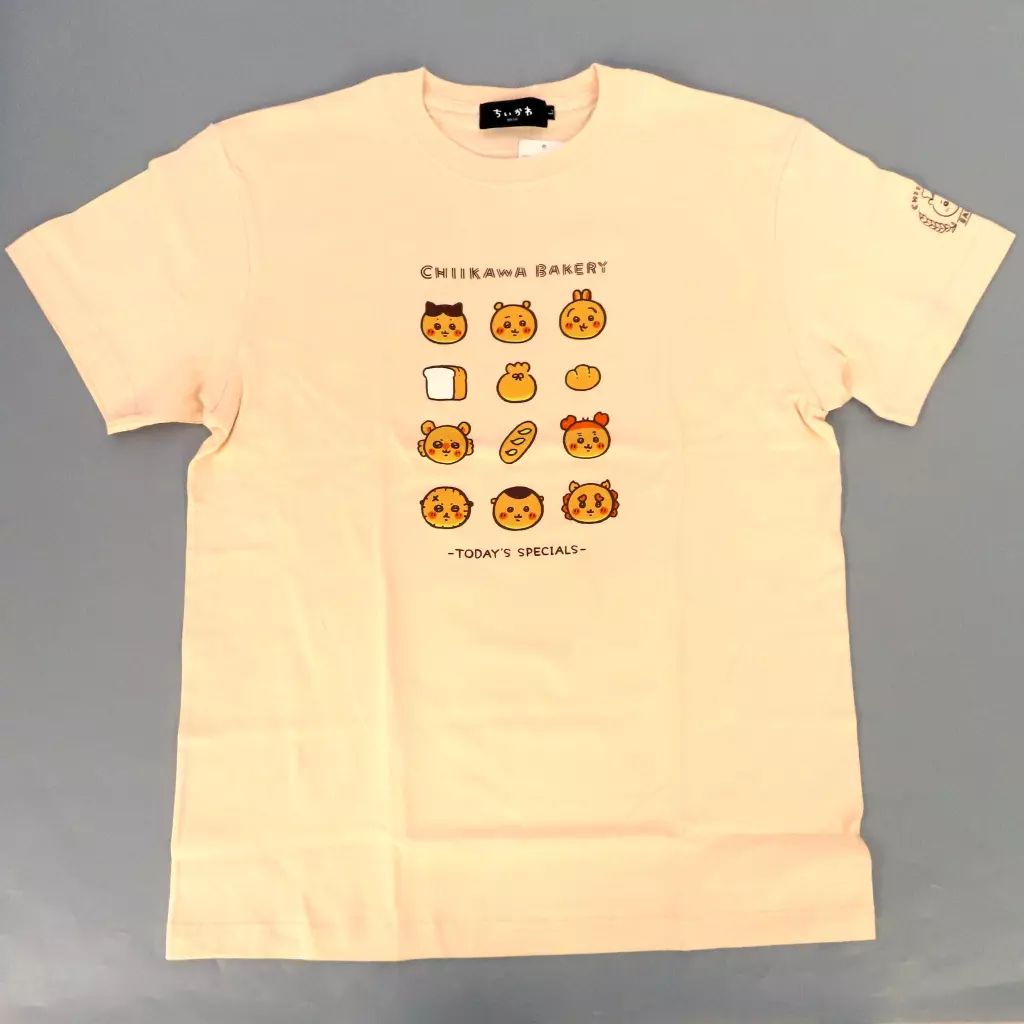 【中古】Tシャツ 集合(CHIIKAWA BAKERY) Tシャツ ナチュラル Lサイズ 「ちいかわ なんか小さくてかわいいやつ ちいかわベーカリー」