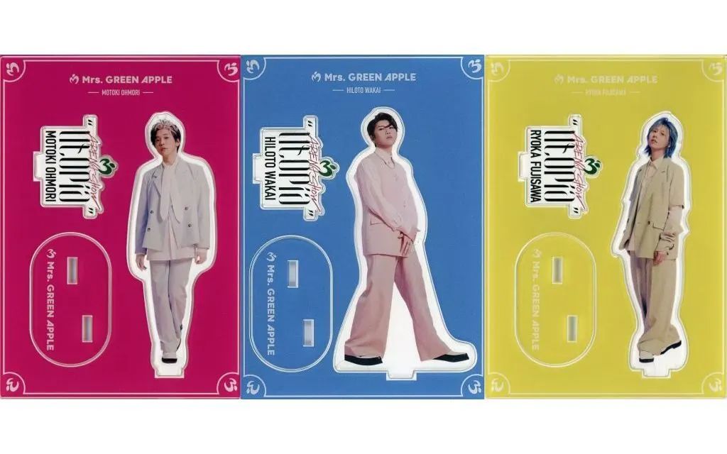 【中古】アクリルスタンド・アクリルパネル Mrs. GREEN APPLE Utopia アクリルスタンドセット(3種1セット) 「Mrs. GREEN APPLE ARENA SHOW “Utopia”」