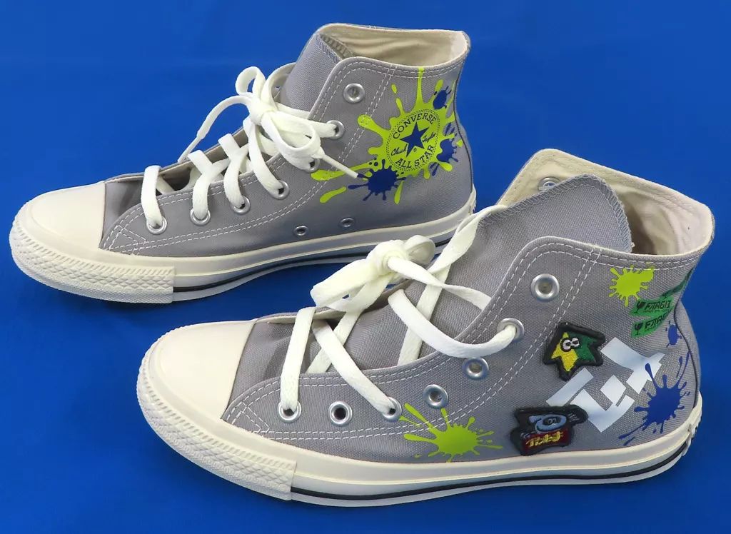 【中古】衣類 グラフィティモチーフ オールスター グレー 26cm 「Splatoon3(スプラトゥーン3)×CONVERSE」