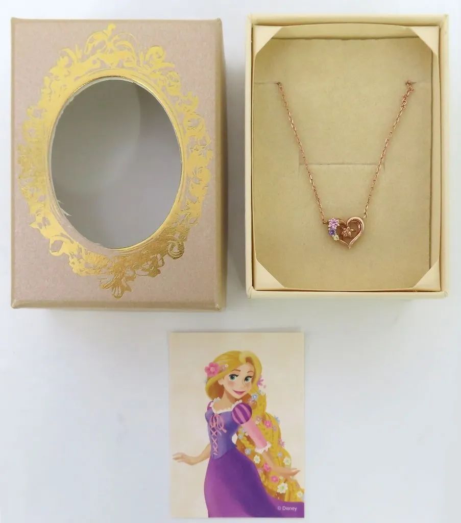 【中古】銀製品・指輪・アクセサリー ディズニープリンセス ラプンツェル シルバー ネックレス 「ディズニー×THE KISS」