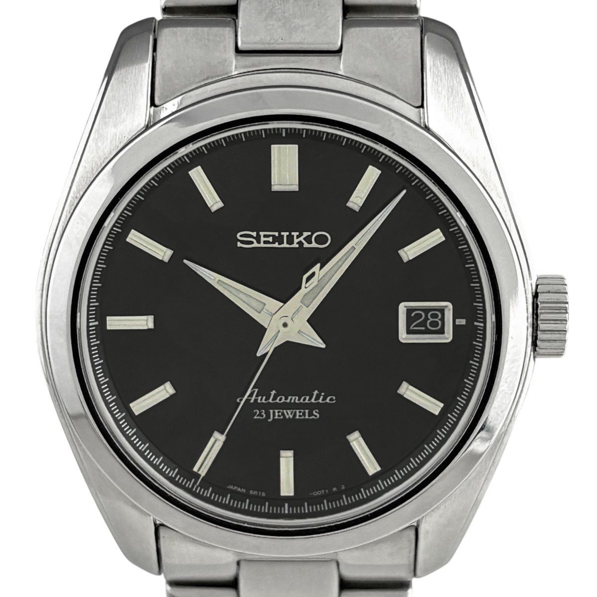 セイコー SEIKO メカニカル 6R15-00C1 腕時計 SS 自動巻き ブラック メンズ 【中古】