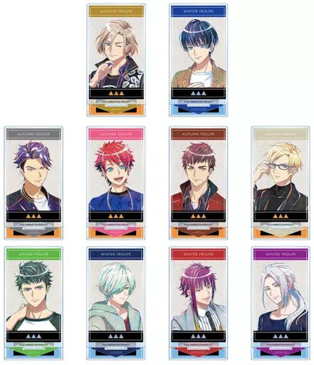 【中古】アクリルスタンド・アクリルパネル 全10種セット 「A3!(エースリー) トレーディング Ani-Art アクリルスタンド 秋組＆冬組ver.」