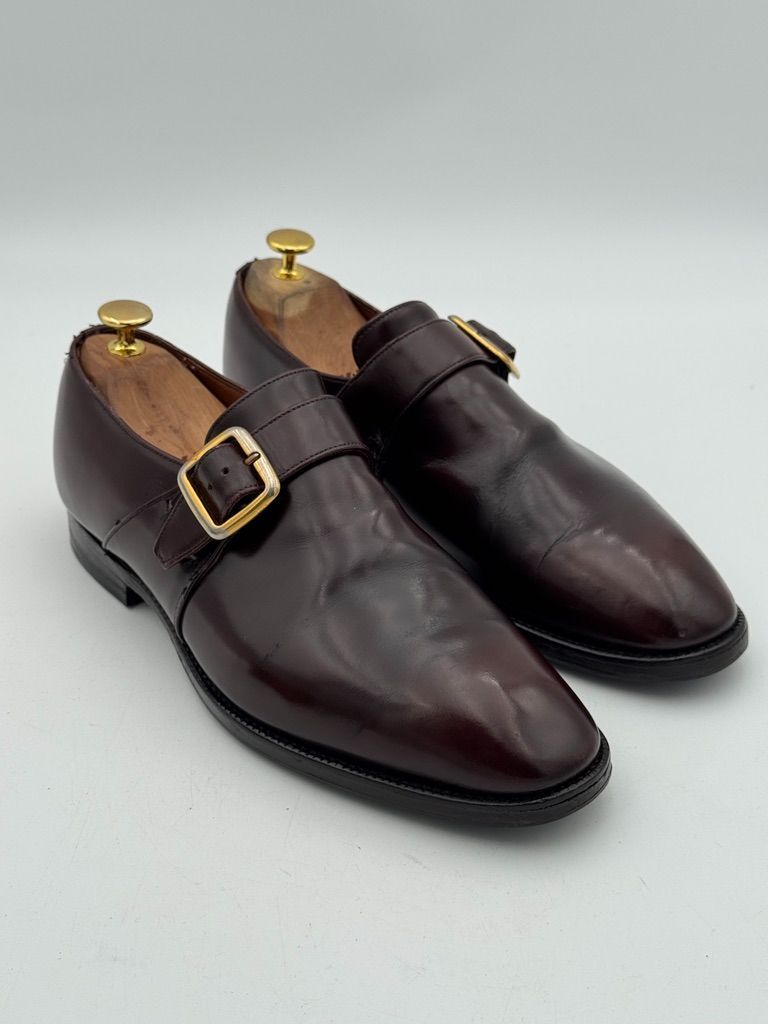 3都市チャーチ ビンテージ Church's シングルモンク UK8F 目安26.5cm 73ラスト