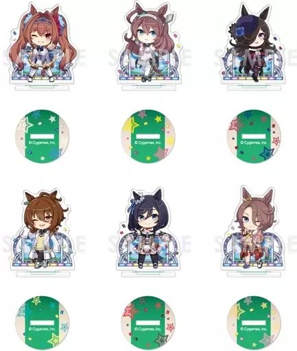 【中古】アクリルスタンド・アクリルパネル 全6種セット 「ウマ娘 プリティーダービー きゃらふぃーゆアクリルスタンド -うまぴょい伝説- Vol.2」