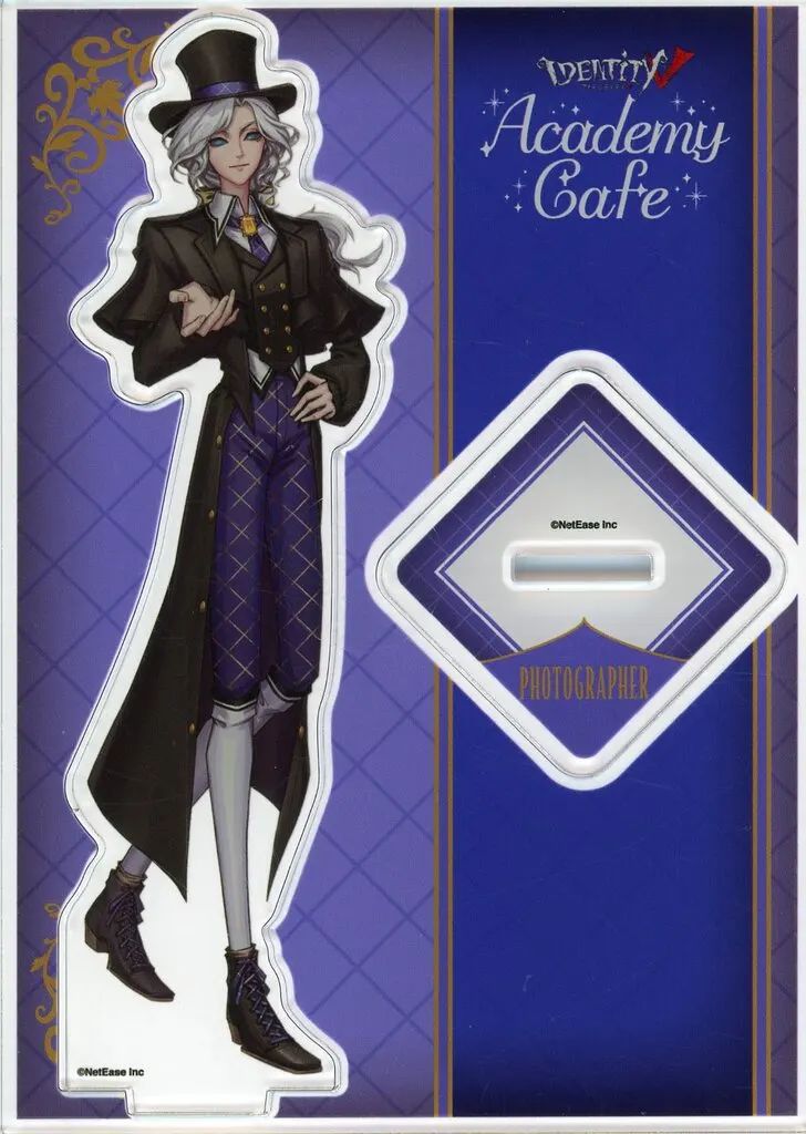 【中古】アクリルスタンド・アクリルパネル 写真家(ジョゼフ) 等身アクリルスタンド 「Identity V 第五人格 常設カフェ(Academy Cafe) VALENTINE＆WHITE DAY Jewelry Party in SWEETS PARADIS