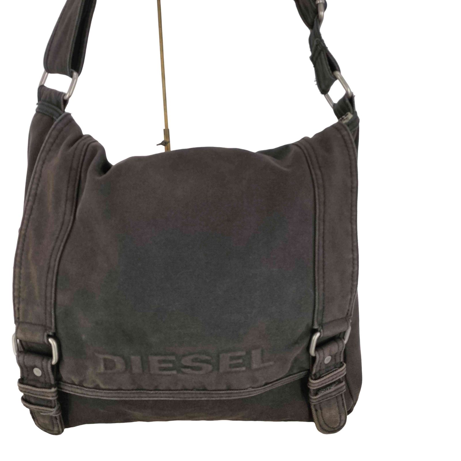 ディーゼル DIESEL 00S Canvas logo shoulder bag ロゴ キャンバス ショルダーバッグ Y2K メンズ 表記無