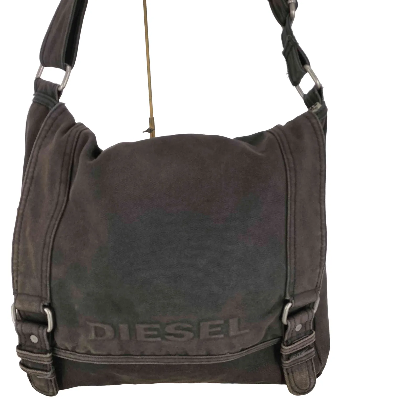 ディーゼル DIESEL 00S Canvas logo shoulder bag ロゴ キャンバス