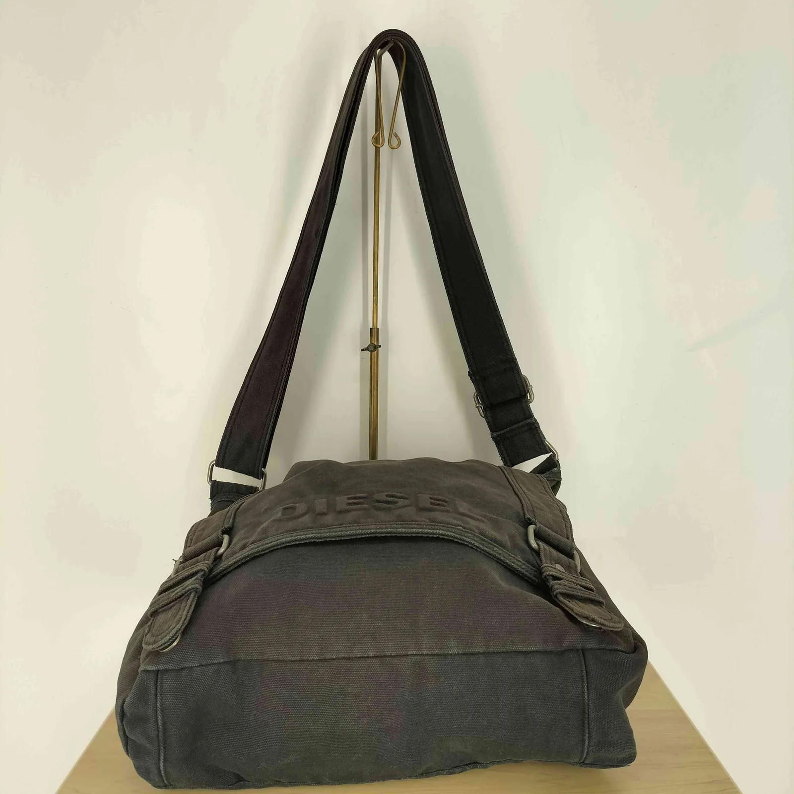 ディーゼル DIESEL 00S Canvas logo shoulder bag ロゴ キャンバス