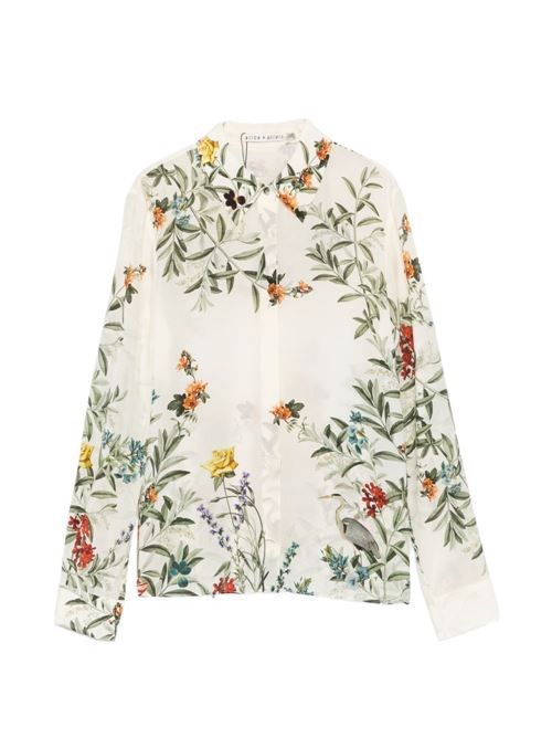 ALICE+OLIVIA プリントシルクシャツ 送料無料 44,785円