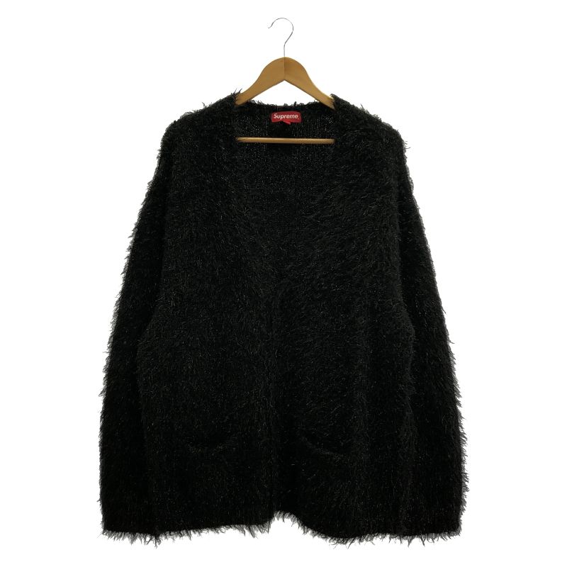 【中古】Supreme 23SS スパークルカーディガン サイズXL ブラック シュプリーム[19]