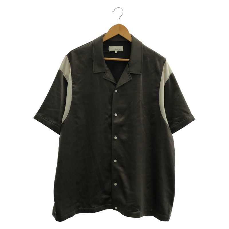 【中古】KITH &Kin Washed Satin Landon Souvenir Shirt Kindling サイズXL 25-051-060-0022-2-0 [19]