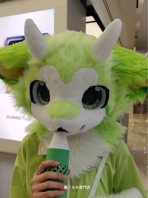 狼　犬　猫　着ぐるみ 　ヘッド ケモノ ファースーツ ぬいぐるみ コスプレ コスチューム Kurumi 一点物 D725