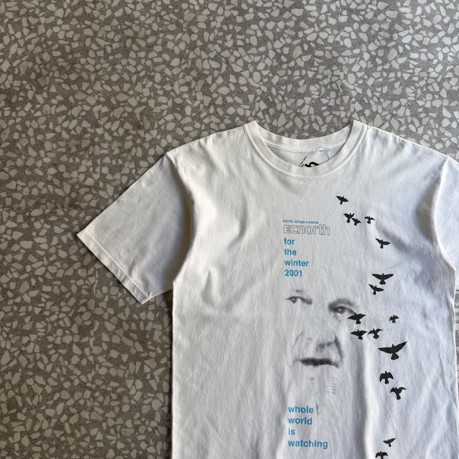 [ Archive アーカイブ Y2K ]ELECTRIC COTTAGE / 00’s bird T-shirt エレクトリックコテージ　電気小屋　Y2K　バードプリント　半袖　Tシャツ　アーカイブ　裏原　藤原ヒロシ