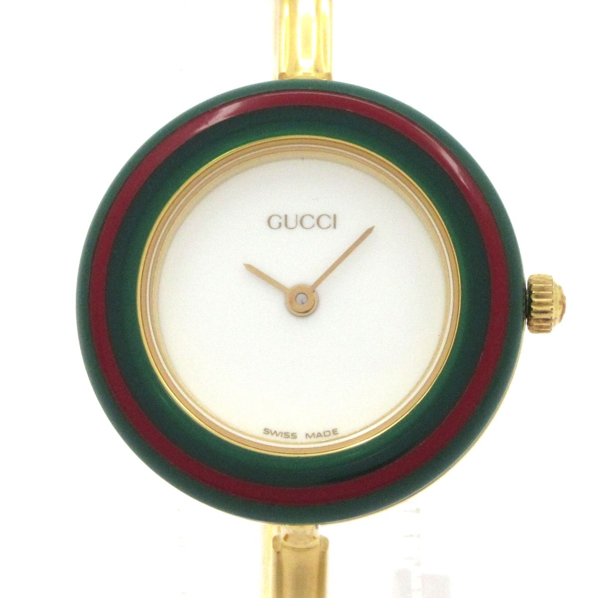 GUCCI(グッチ) 腕時計 ベゼルウォッチ 11/12.2 レディース 白