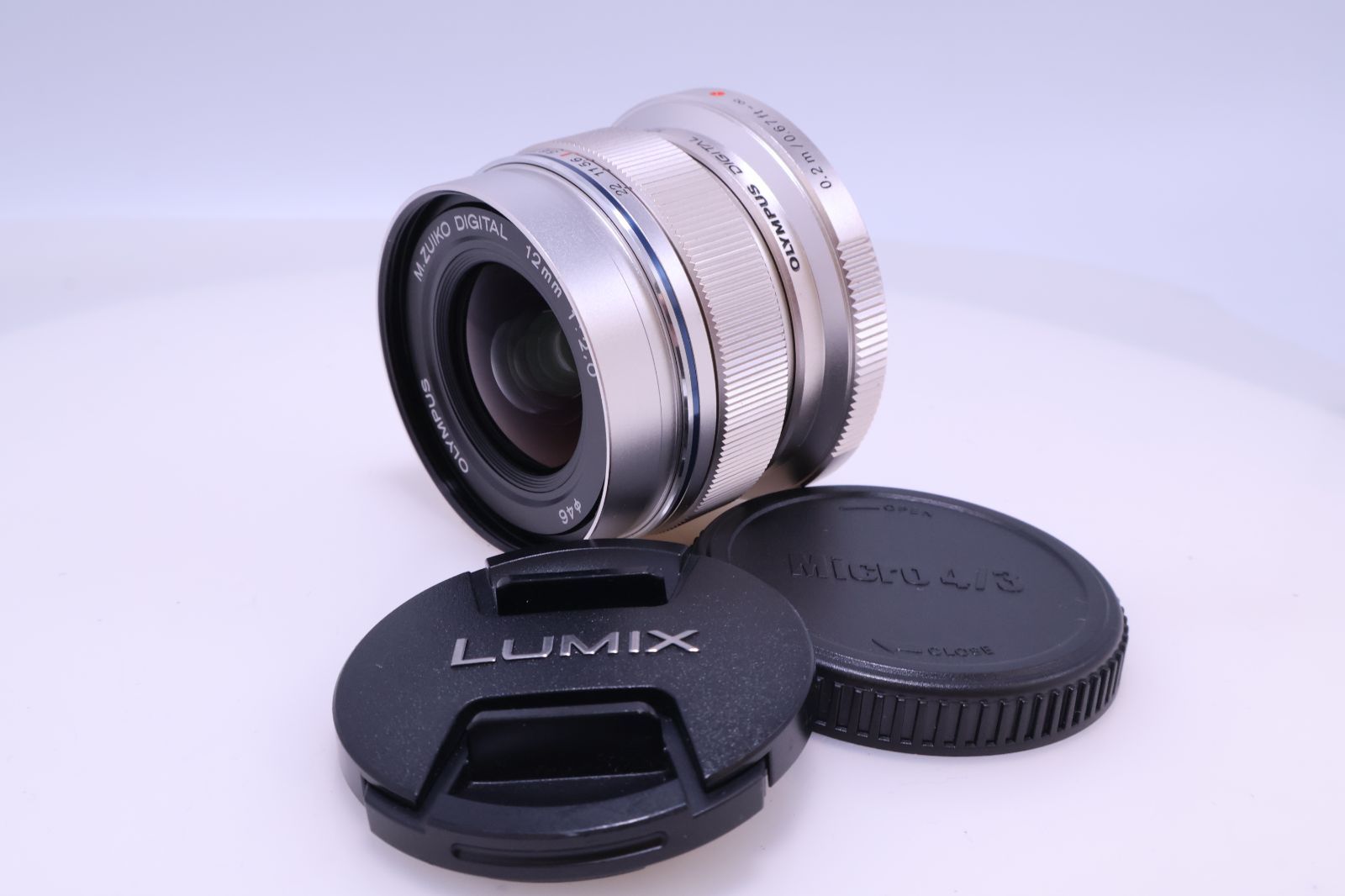 【極美品】OLYMPUS M.ZUIKO DIGITAL ED 12mm F2.0 シルバー ED 12mm F2.0 SLV 単焦点レンズ 26,128円