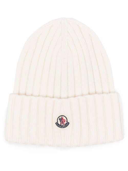 MONCLER ロゴ ウール ビーニー 送料無料