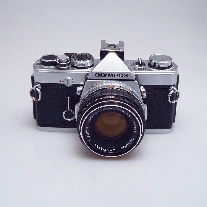 【中古】(オリンパス) OLYMPUS OM-1 F.Zuiko 50/F1.8付