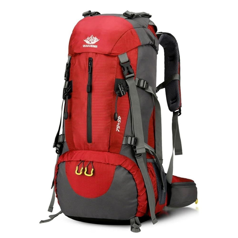 Mountaineering Rucksack Outdoor Bag 50L Mountaineering Bag Camping Rucksack Rucksack Outdoor/Camping Disaster Waterproof Large Capacity Lightweight Durable Travel Hiking Sports Earthquake Resistant Rainproof Multifunction for Men and Women