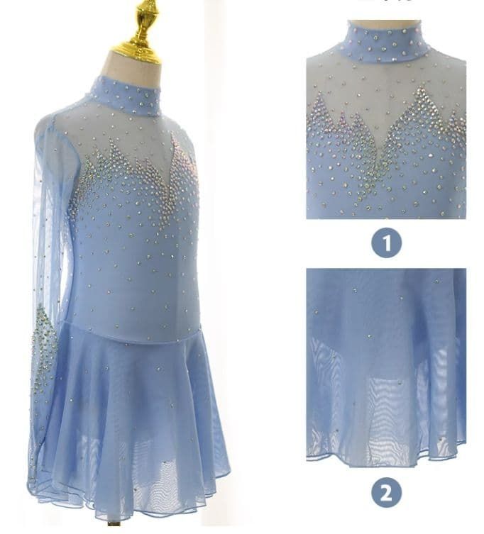 新品未使用 フィギュアスケート衣装　ワンピース　ストーン オーダーメイド 色変更可