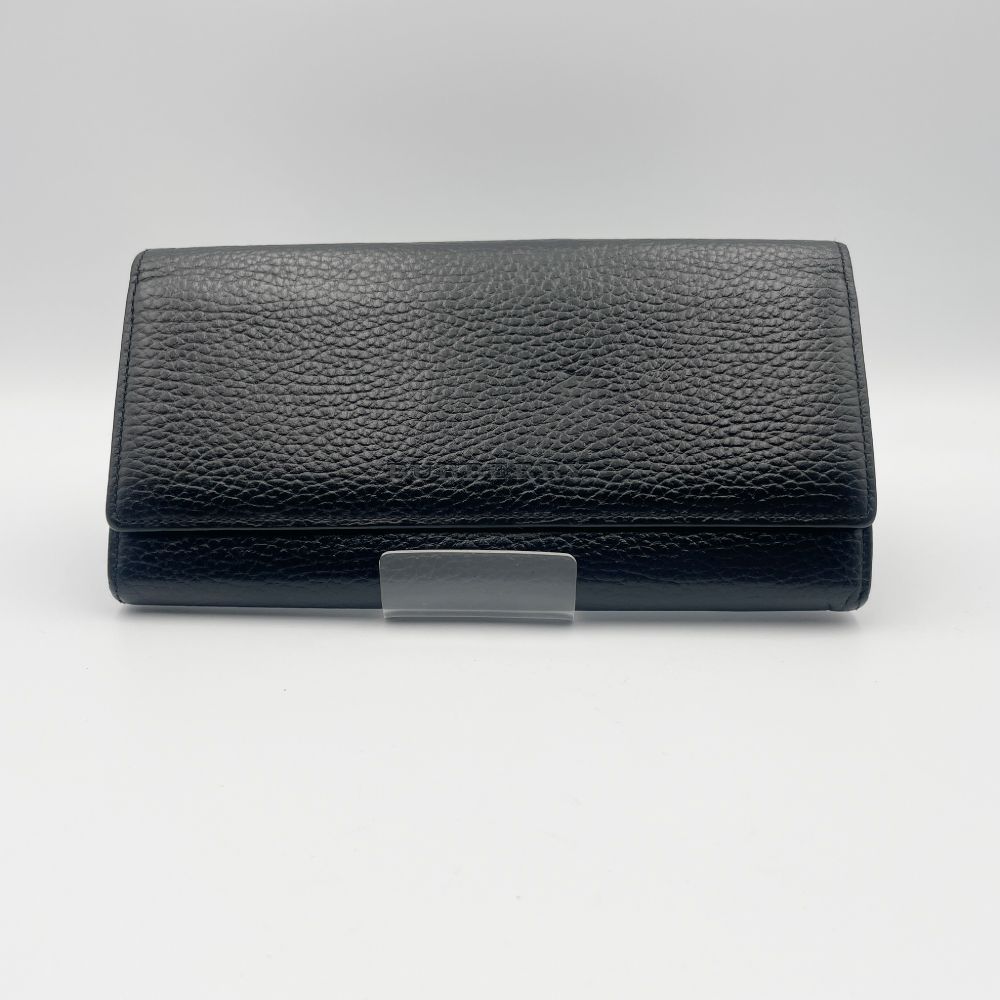 財布 黒 メンズ バーバリー BURBERRY バーバリー 長財布 TB金具