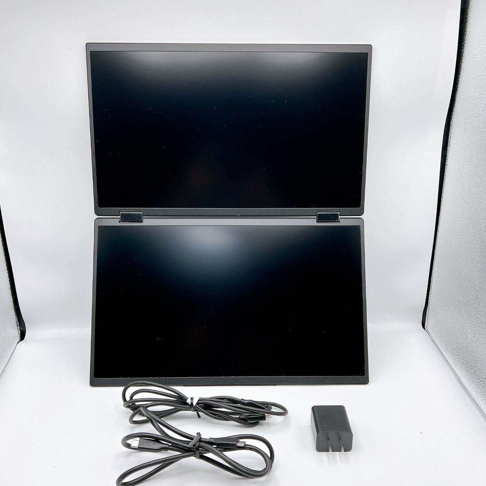 InnoView デュアル モバイルモニター 15.6インチ ドライバー不要 モバイルモニター2画面 FHD1080p 折りたたみ式デュアルディスプレイ