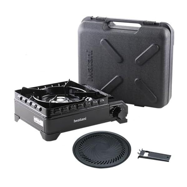 イワタニ 純正品 タフまる ブラック CB-ODX-1-BK ＋ 純正焼肉プレート(Lサイズ) CB-A-YPL セット 岩谷産業pms b1373bbc