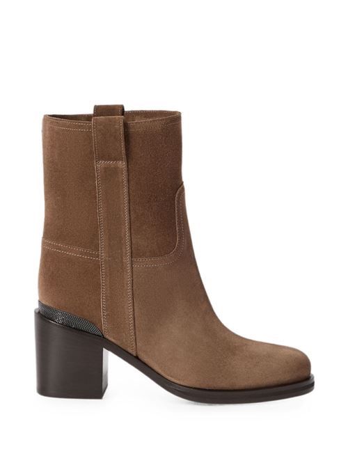 BRUNELLO CUCINELLI レザーアンクルブーツ 送料無料