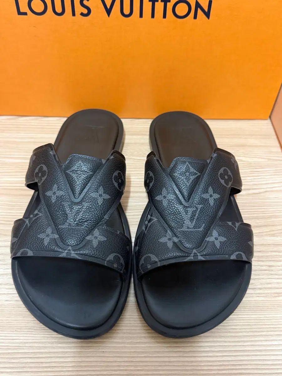 Louis Vuitton ルイヴィトン モノグラム ミュール スリッパ ブラック