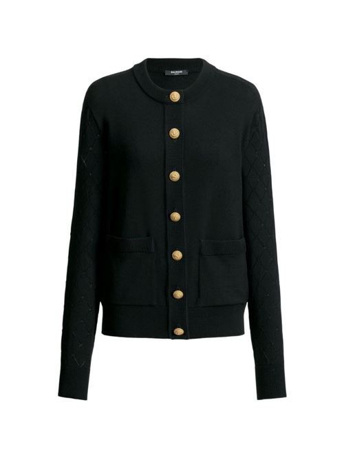 BALMAIN ウールカーディガン 送料無料