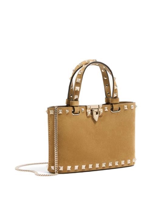 VALENTINO GARAVANI ロックスタッド スエード レザー ミニバッグ 送料無料 VALENTINO GARAVANI ロックスタッド スエード レザー ミニバッグ 送料無料