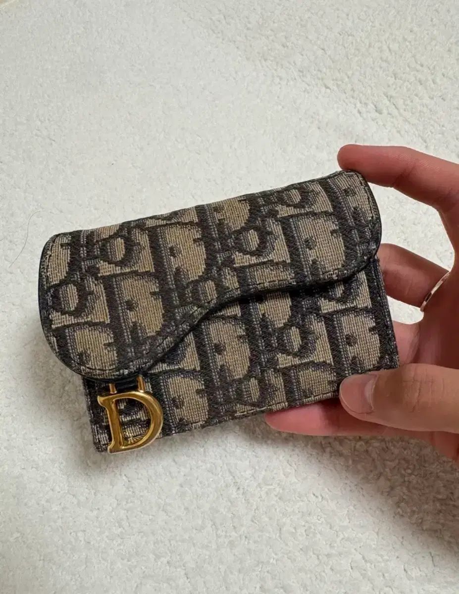 (正規品) ディオール オブリーク サドル カードウォレット