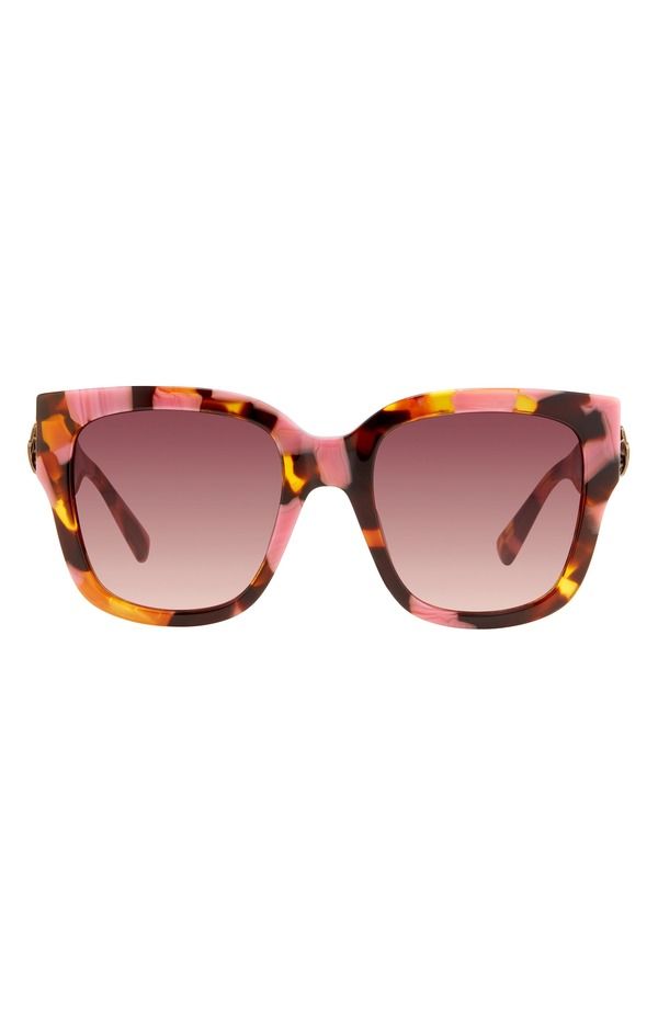 カートジェイガー レディース アクセサリー サングラス・アイウェア KG Kurt Geiger 54mm Gradient Square Sunglasses PINK HAVANA PINK DS