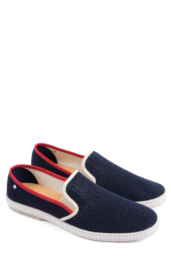 リビエラ メンズ シューズ スリッポン・ローファー スニーカー Rivieras Tour du Monde Le Grand Bleu SlipOn Sneaker Men NAVYWT RED