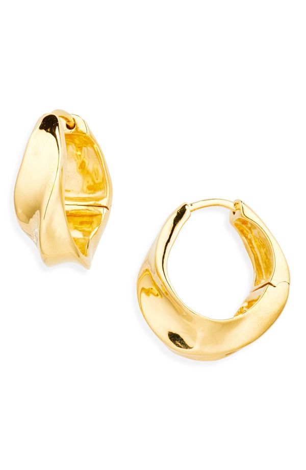 モニカヴィナダー レディース アクセサリー ピアス・イヤリング Monica Vinader Nomade Small Hoop Earrings 18K GOLD VERMEIL ゴールド