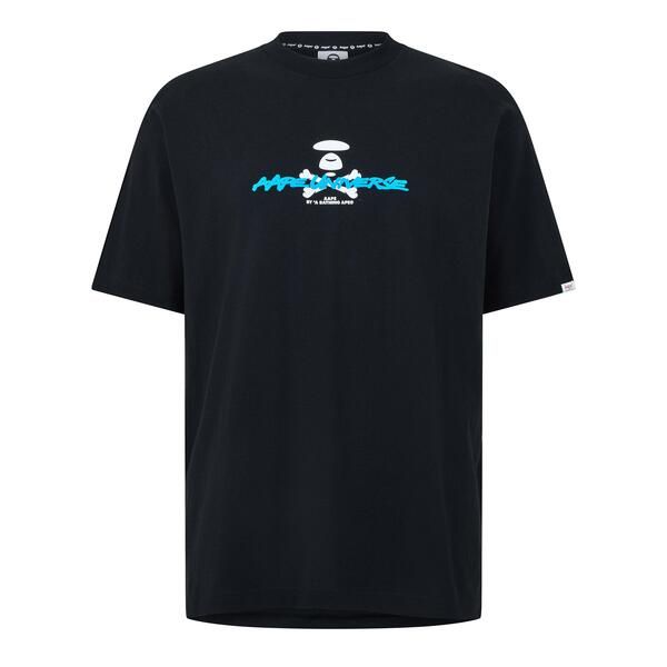エエイプ メンズ トップス Tシャツ AAPE Bone UNVS Tee Sn63 Black ブラック