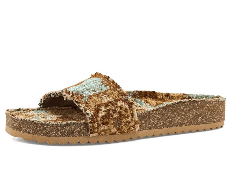 フリーピープル レディース シューズ サンダル Free People Woven Wonders Footbed Sandals Agua Fresca Combo