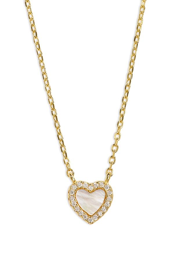 アルジェントヴィーヴォ レディース アクセサリー ネックレス・チョーカー レース Argento Vivo Sterling Silver Pav MotherofPearl Heart Pendan 15,155円