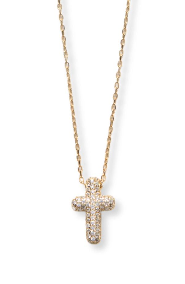 アルジェントヴィーヴォ レディース アクセサリー ネックレス・チョーカー レース Argento Vivo Sterling Silver Pav Cubic Zirconia Cross Penda 14,746円