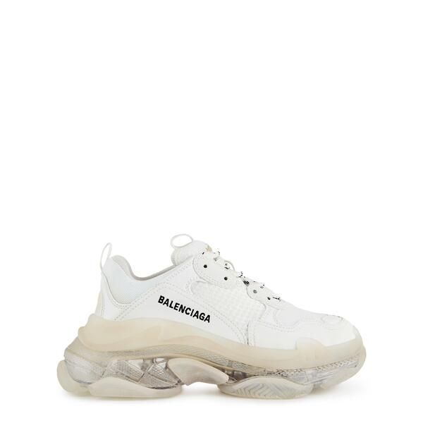 バレンシアガ レディース シューズ スニーカー Balenciaga Triple S Clear Sole Trainers White 9000 ホワイト