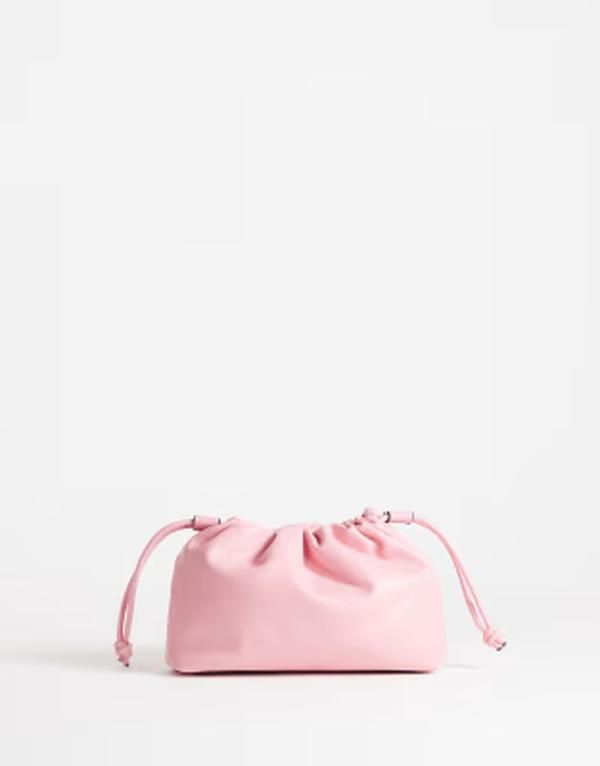 トップショップ レディース バッグ ギャザー Topshop Celia medium ruched clutch bag PINK ピンク