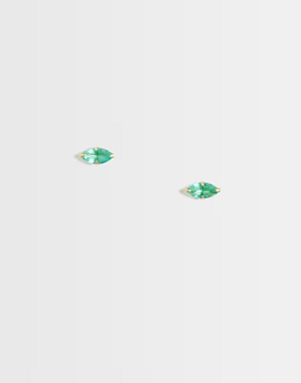 キングスリーライアン レディース アクセサリー ピアス・イヤリング Kingsley Ryan gemset petal stud earrings plated SILVER シルバー 7,004円