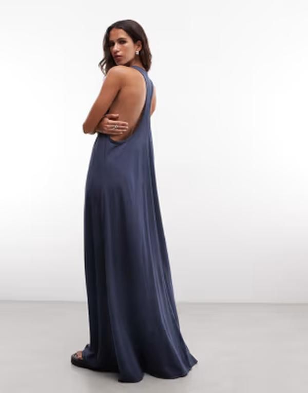 ウィークデイ レディース トップス ワンピース セミシアー Tシャツ シアー マキシ Weekday semi sheer maxi dress with drop racer back in ste