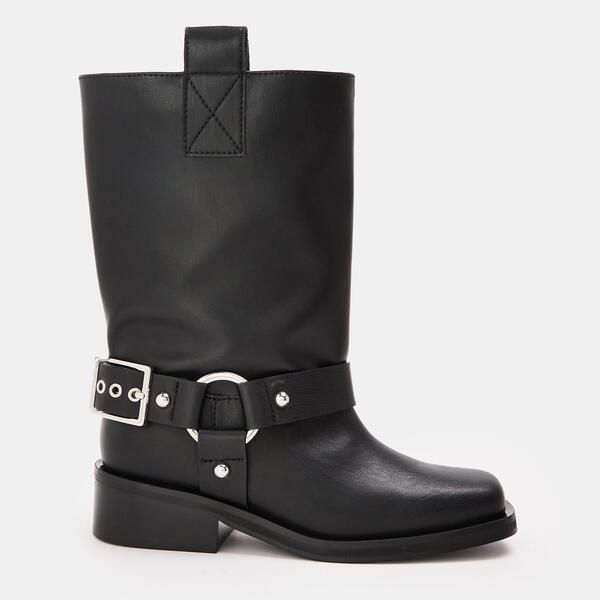 ガニー レディース シューズ ブーツ・レインブーツ Ganni Womens Tubular Mid Bluetooth Biker Boots Black ブラック
